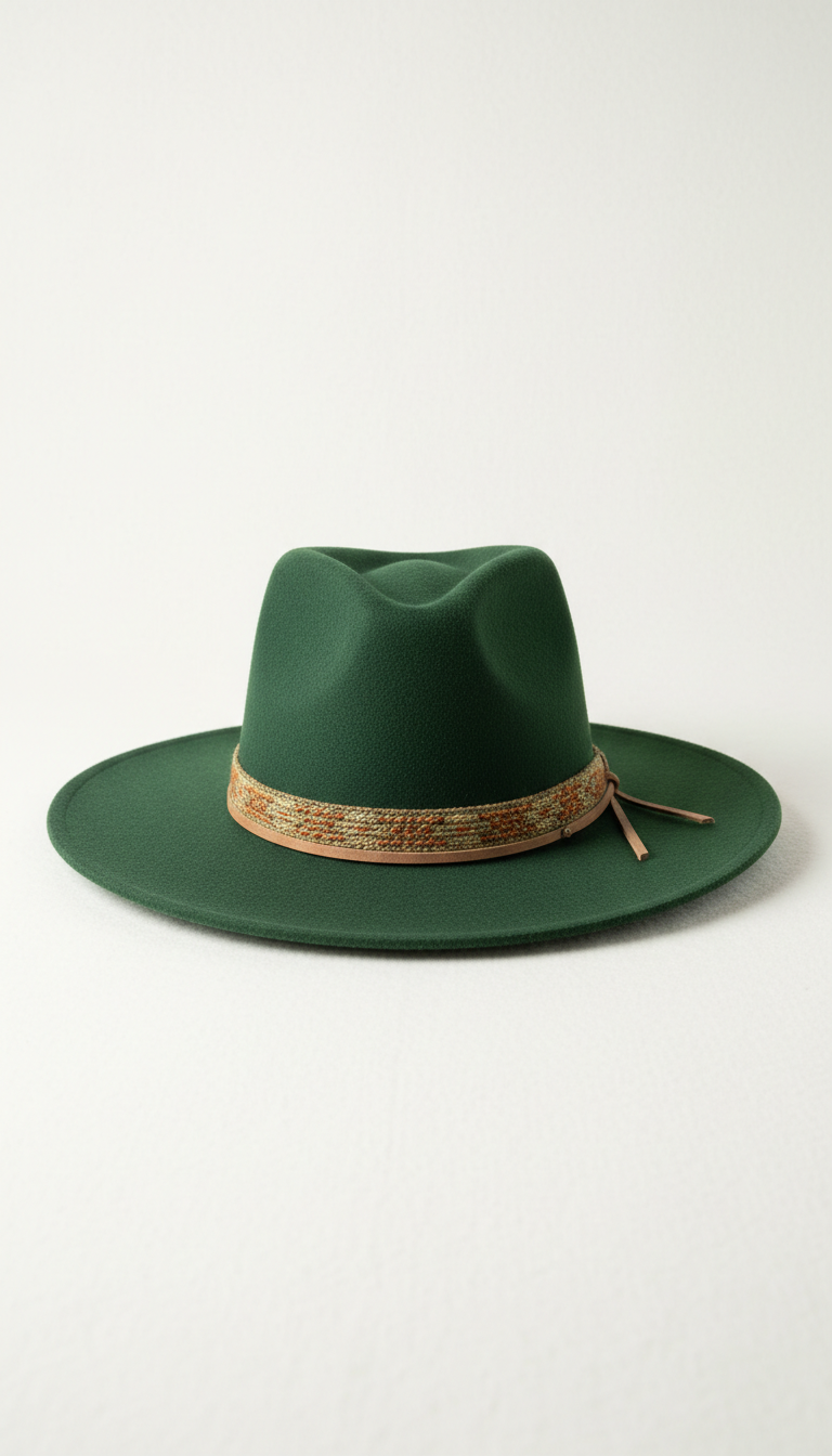 Felted Wool Western Hat