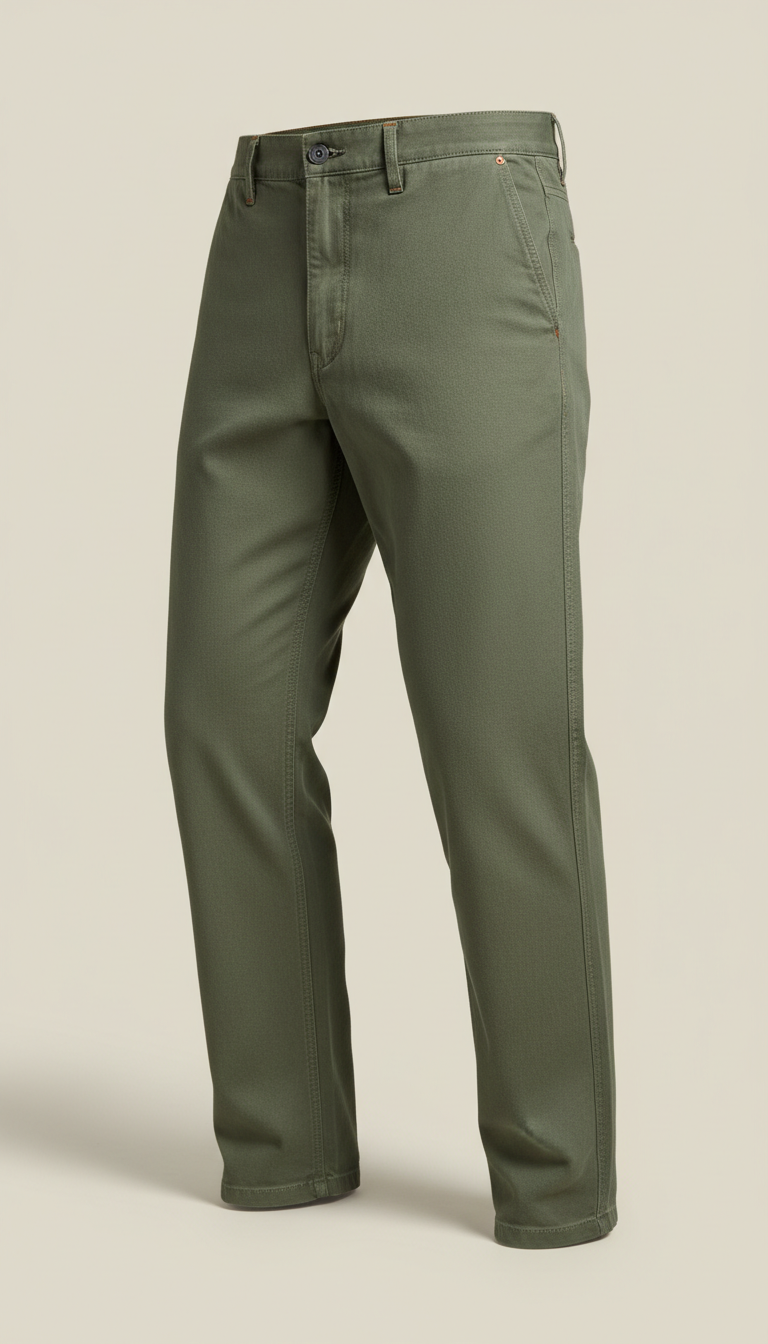 Relaxed-Fit Canvas Trousers